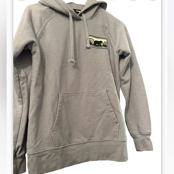 The North Face Tops - The North Face Gray Logo Hoodie Women Sz M Yosemite